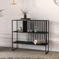 3-shelf with Rectangular Shelves Bookshelf 11.8" W Etagere Shelf Bookcase Clearhalo 'Bookcases' 'furn' 'furn_bookcases' 'Furniture' 'Office Furniture' 6188251