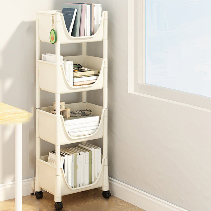 Contemporary Bookcase Vertical Plastic Book Shelf for Study Room Clearhalo 'Bookcases' 'furn' 'furn_bookcases' 'Furniture' 'Office Furniture' 6188300