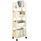 Contemporary Bookcase Vertical Plastic Book Shelf for Study Room 14"L x 9.1"W x 40.6"H Clearhalo 'Bookcases' 'furn' 'furn_bookcases' 'Furniture' 'Office Furniture' 6188305