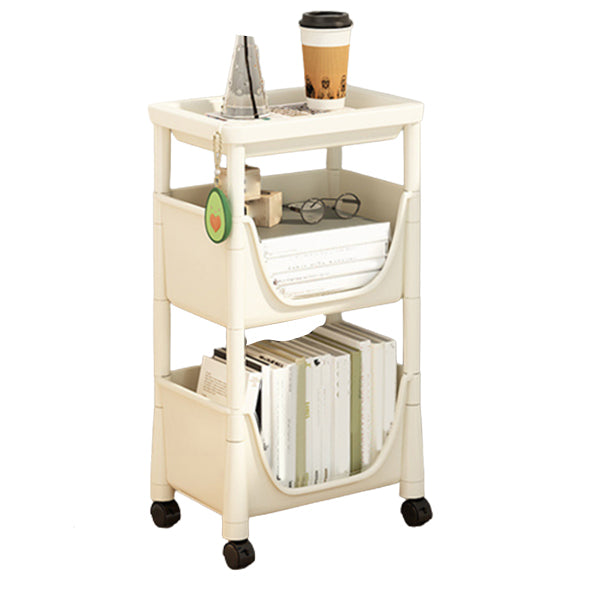 Contemporary Bookcase Vertical Plastic Book Shelf for Study Room 14"L x 9.1"W x 25.2"H Clearhalo 'Bookcases' 'furn' 'furn_bookcases' 'Furniture' 'Office Furniture' 6188306