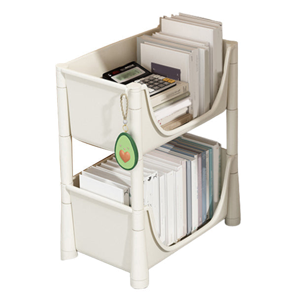 Contemporary Bookcase Vertical Plastic Book Shelf for Study Room 14"L x 9.1"W x 17.9"H Clearhalo 'Bookcases' 'furn' 'furn_bookcases' 'Furniture' 'Office Furniture' 6188308