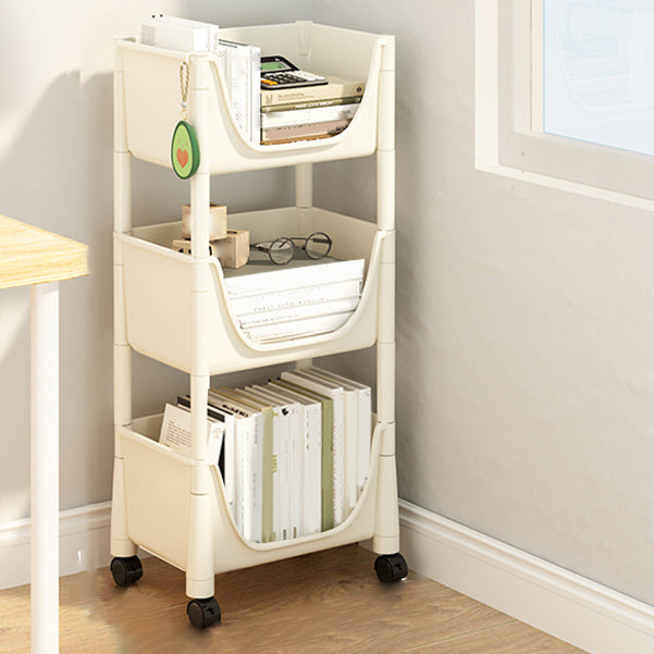 Contemporary Bookcase Vertical Plastic Book Shelf for Study Room Clearhalo 'Bookcases' 'furn' 'furn_bookcases' 'Furniture' 'Office Furniture' 6188318