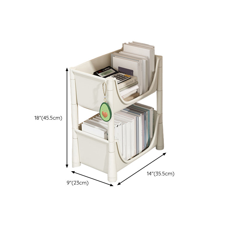 Contemporary Bookcase Vertical Plastic Book Shelf for Study Room Clearhalo 'Bookcases' 'furn' 'furn_bookcases' 'Furniture' 'Office Furniture' 6188322