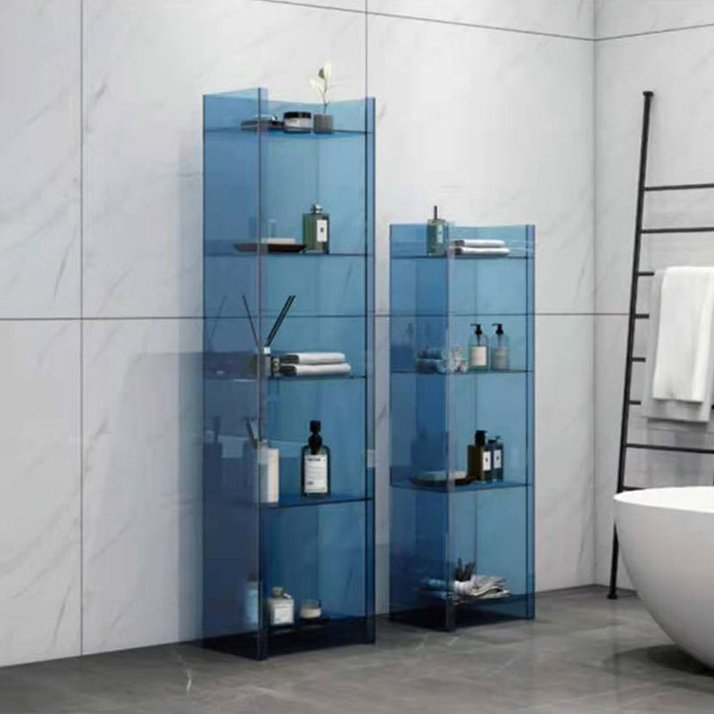 Glam Acrylic Bookcase Standard Shelf Bookshelf for Home Office 9.8" Wide Clearhalo 'Bookcases' 'furn' 'furn_bookcases' 'Furniture' 'Office Furniture' 6188332