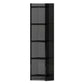 Glam Acrylic Bookcase Standard Shelf Bookshelf for Home Office 9.8" Wide 15.7"L x 9.8"W x 59.8"H Black Clearhalo 'Bookcases' 'furn' 'furn_bookcases' 'Furniture' 'Office Furniture' 6188338