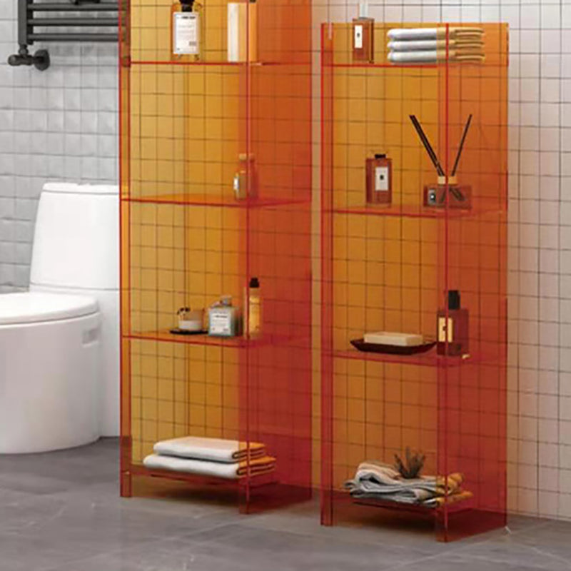 Glam Acrylic Bookcase Standard Shelf Bookshelf for Home Office 9.8" Wide Clearhalo 'Bookcases' 'furn' 'furn_bookcases' 'Furniture' 'Office Furniture' 6188343