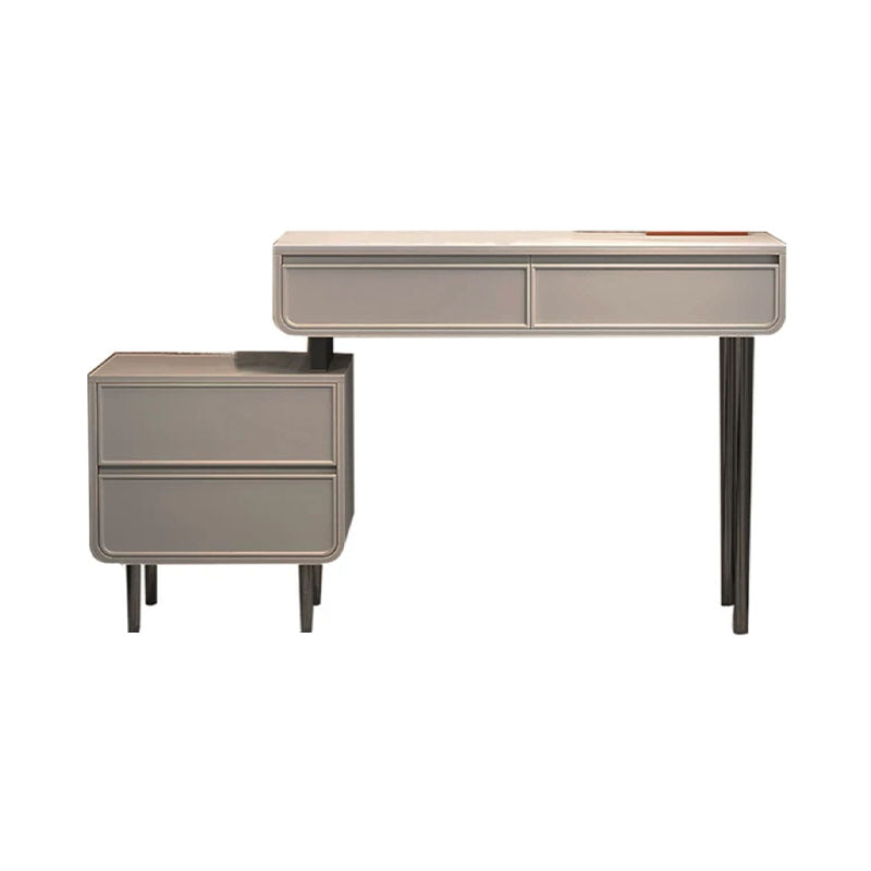 Glam With 2/4 Drawer Solid Wood Bedroom Standing Make-up Vanity