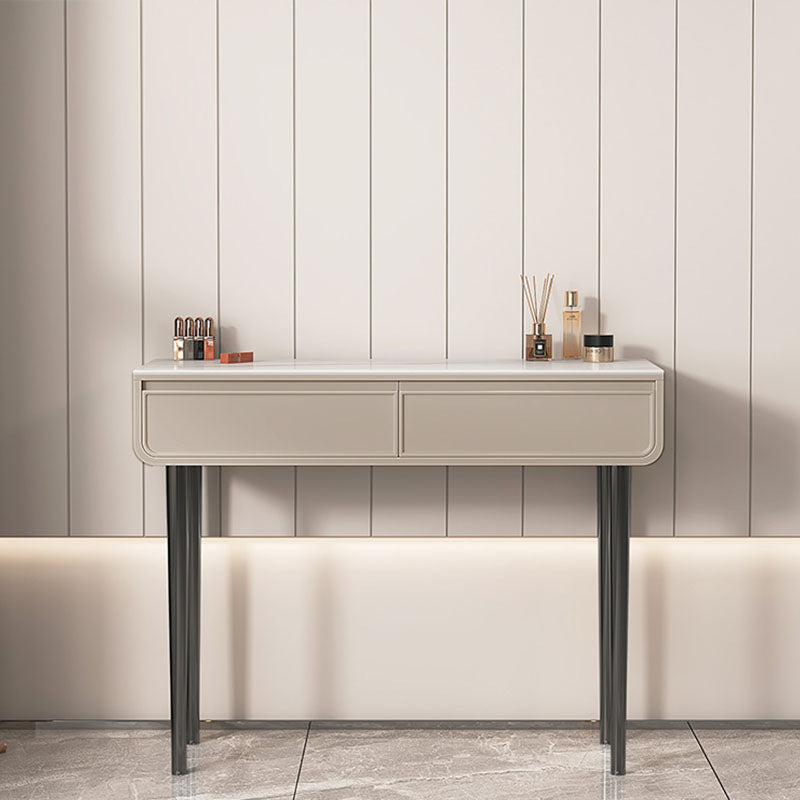 Glam With 2/4 Drawer Solid Wood Bedroom Standing Make-up Vanity