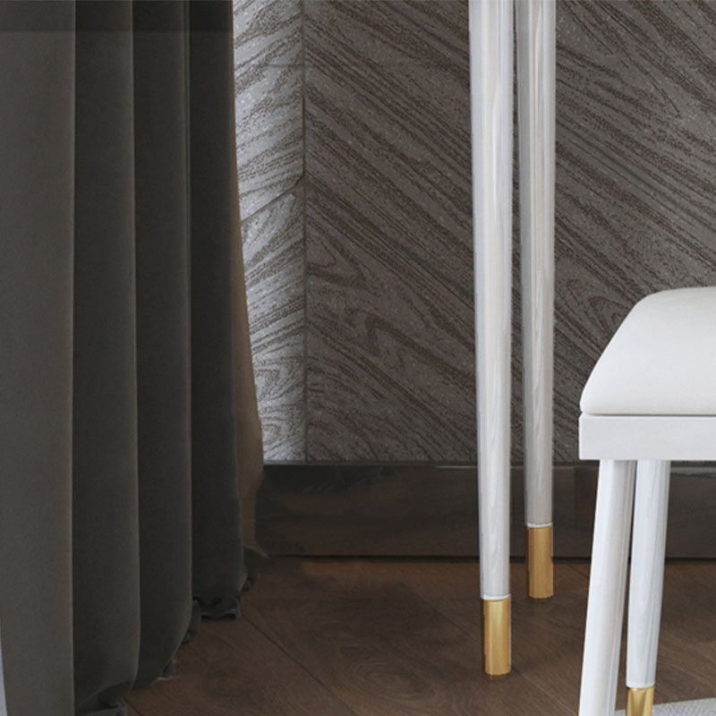 Weißer Make -up -Tisch mit 2 Schubladen 15,74 W x 29,52 "H für Schlafzimmer