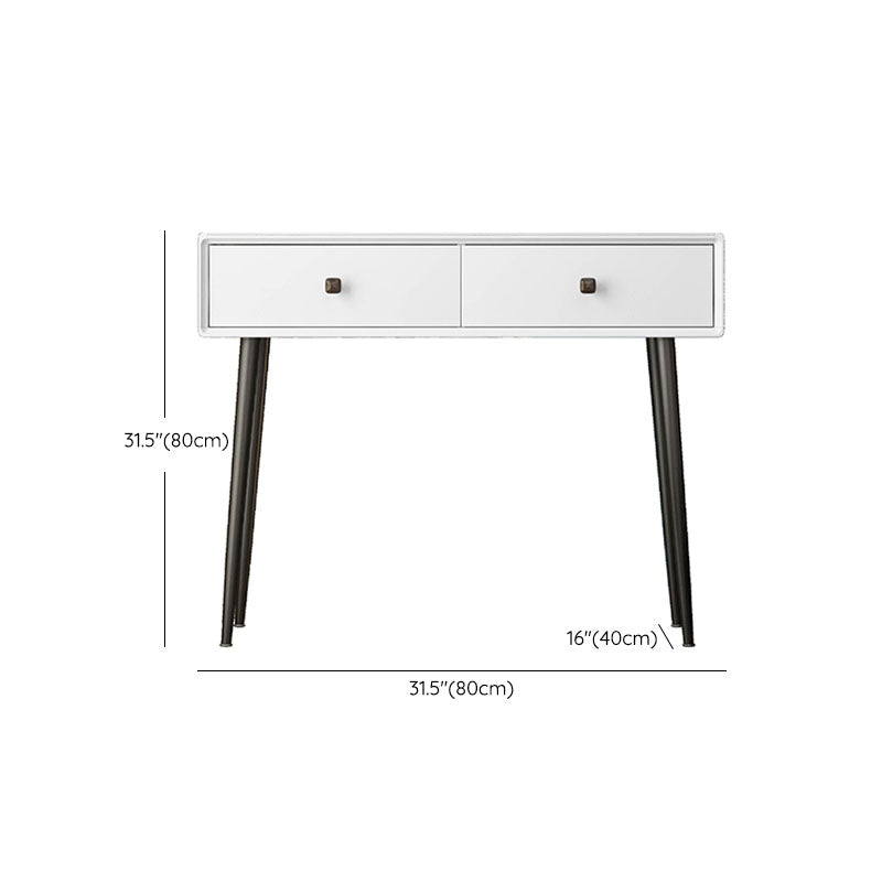 引き出し付きバニティストーンメイクドレッシングテーブルスツールセット-31.5 "H