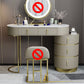 Contemporary Dressing Table Stool Set Slate Top Vanity Dressing Table Makeup Vanity Clearhalo 'Bedroom Furniture' 'furn' 'furn_makeup_vanities' 'Furniture' 'Makeup Vanities' 'makeup_vanities' 6188636