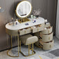 Contemporary Dressing Table Stool Set Slate Top Vanity Dressing Table Clearhalo 'Bedroom Furniture' 'furn' 'furn_makeup_vanities' 'Furniture' 'Makeup Vanities' 'makeup_vanities' 6188638