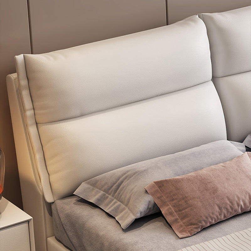 Contemporary 41.33" Tall Upholstered Rectangular Headboard Standard Bed Clearhalo 'Bedroom Furniture' 'Beds' 'furn' 'furn_beds' 'Furniture' 6188707