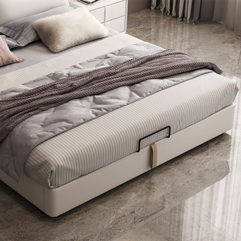 Contemporary 41.33" Tall Upholstered Rectangular Headboard Standard Bed Clearhalo 'Bedroom Furniture' 'Beds' 'furn' 'furn_beds' 'Furniture' 6188710