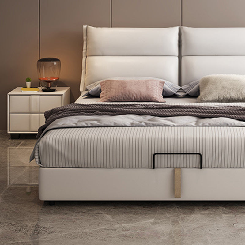 Contemporary 41.33" Tall Upholstered Rectangular Headboard Standard Bed Clearhalo 'Bedroom Furniture' 'Beds' 'furn' 'furn_beds' 'Furniture' 6188711