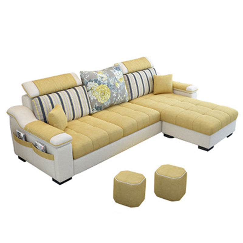 Divano da soggiorno Nordic con tessuto in tessuto