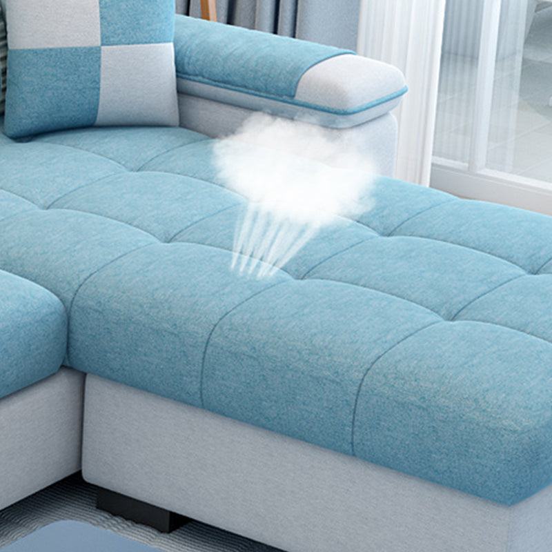 Divano da soggiorno Nordic con tessuto in tessuto