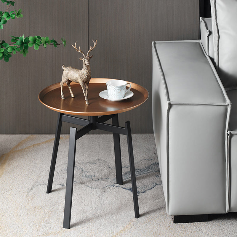 Tavolo da tavolo da cortile a 4 gambe tavolo vassoio laterale per soggiorno