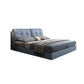 Contemporary Faux Leather Standard Bed, Rectangular Upholstered Headboard Bed Clearhalo 'Bedroom Furniture' 'Beds' 'furn' 'furn_beds' 'Furniture' 6188859