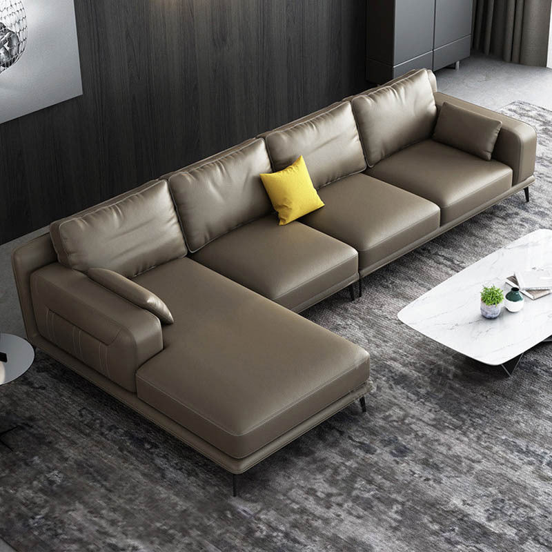 almohadas nórdicas Sala de estar empotrada Asiento de cuero falso estacionario