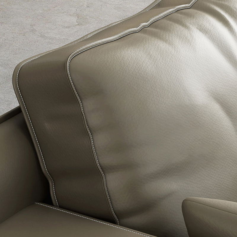 almohadas nórdicas Sala de estar empotrada Asiento de cuero falso estacionario