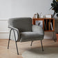 Modern Style Chair with Black Metal Basic Four Leg and Tight Back Clearhalo 'Accent Chairs' 'accent_chairs' 'Chairs & Seating' 'furn' 'furn_accent_chairs' 'Furniture' 'Living Room Furniture' 6189026