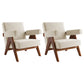 31.50" Wide Chair with Round Arms Tight Back for Living Room White Velvet 2 Piece Set Clearhalo 'Accent Chairs' 'accent_chairs' 'Chairs & Seating' 'furn' 'furn_accent_chairs' 'Furniture' 'Living Room Furniture' 6189071