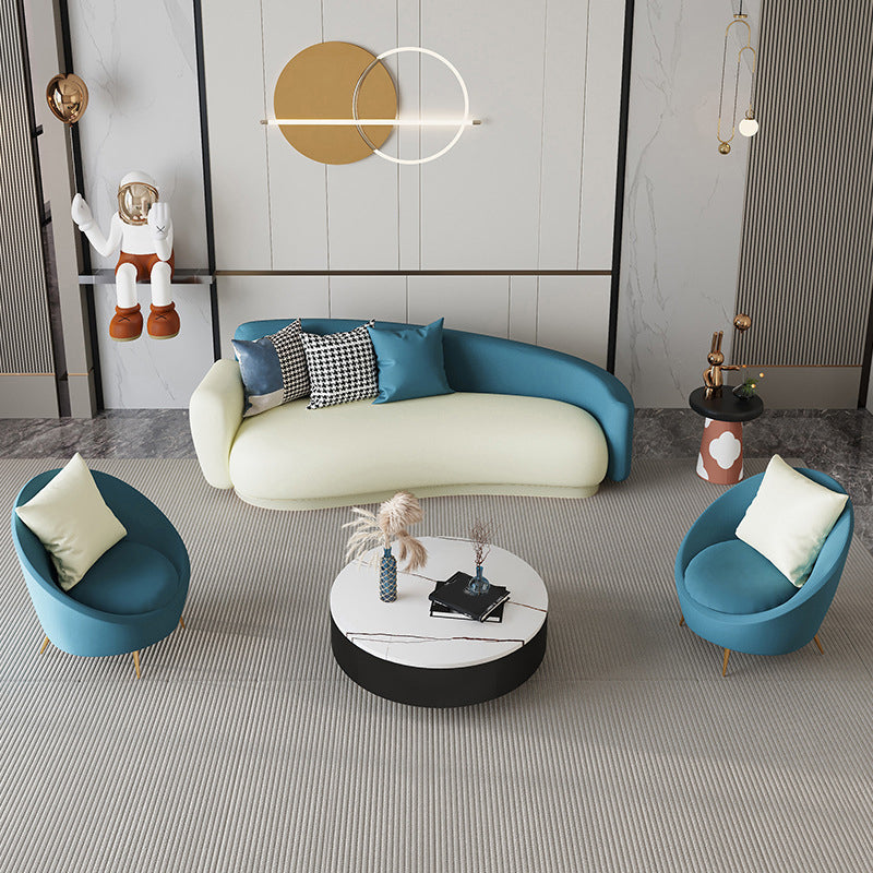 Divano con smoking in pelle finta contemporanea divano retro stretto con cuscino