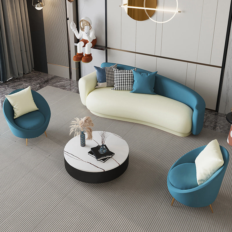 Divano con smoking in pelle finta contemporanea divano retro stretto con cuscino