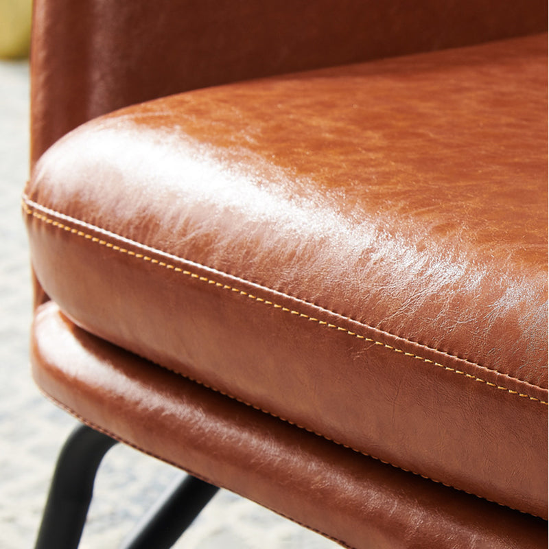 Contemporary 27.56" W Flared Arms Armchair with MW Base for Living Room Clearhalo 'Accent Chairs' 'accent_chairs' 'Chairs & Seating' 'furn' 'furn_accent_chairs' 'Furniture' 'Living Room Furniture' 6189129