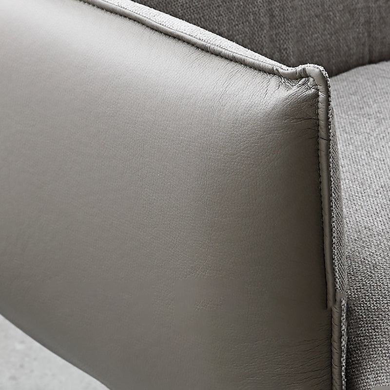 Contemporary Linen 4-Star Tight Back Accent Armchair in Grey Clearhalo 'Accent Chairs' 'accent_chairs' 'Chairs & Seating' 'furn' 'furn_accent_chairs' 'Furniture' 'Living Room Furniture' 6189141