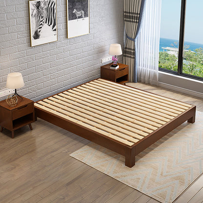 Eigentijdse vaste kleur houten bedframe 9,84 "h tatami bed