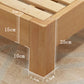 Eigentijdse vaste kleur houten bedframe 9,84 "h tatami bed