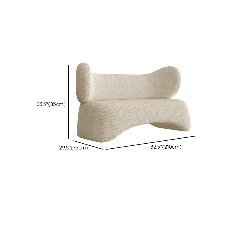 Contemporary Fabric Standard Settee Tight Back Tuxedo Arm Sofa