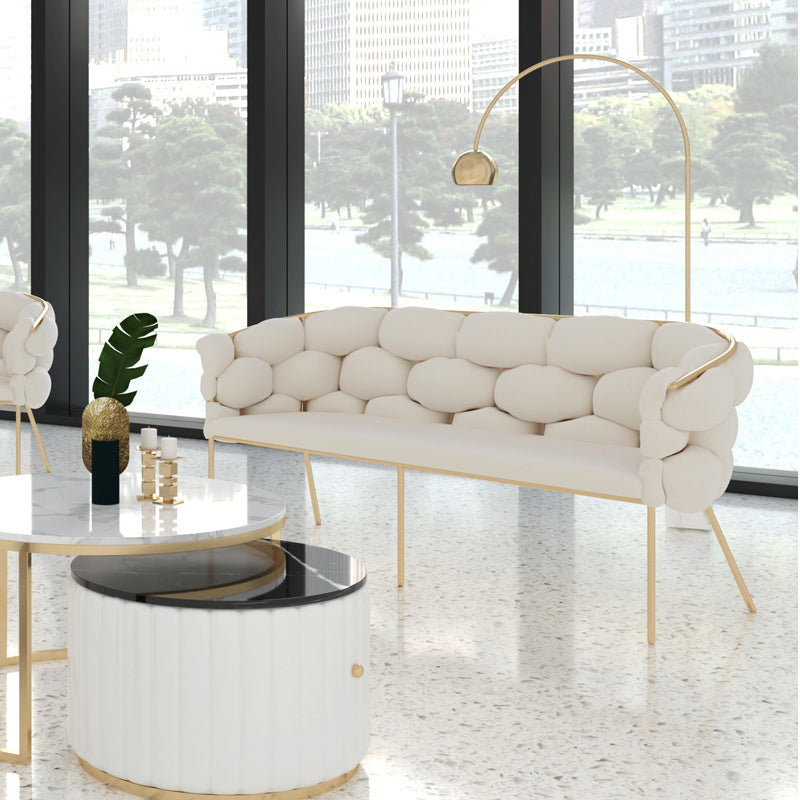 Zeitgenössischer Stofftuxedo Arm Sofe Back Rücken Standard -Sofa