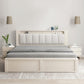 Modern & Contemporary Standard Bed Solid Wood Bed Frame with Headboard