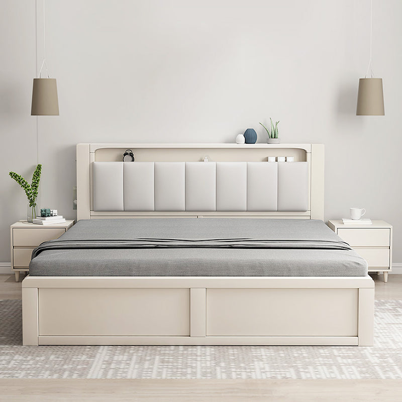 Modern & Contemporary Standard Bed Solid Wood Bed Frame with Headboard Clearhalo 'Bedroom Furniture' 'Beds' 'furn' 'furn_beds' 'Furniture' 6189252