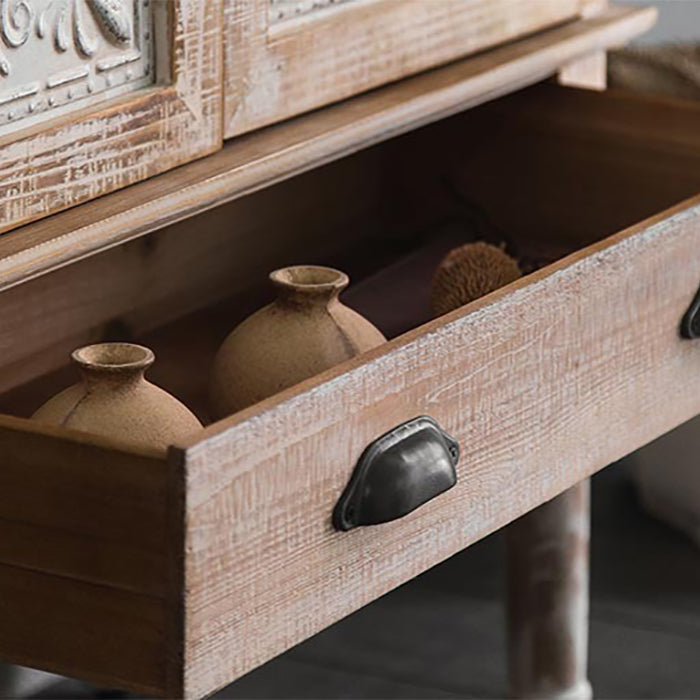 White Industrial Ingranced Finishint con cassetto e porta