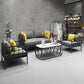 Contemporary Metal Square Arm Sofa Fabric Cushions Sofa for Living Room Clearhalo 'furn' 'furn_sofas' 'Furniture' 'Living Room Furniture' 'Sofa' 'sofas' 6189344