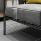 Contemporary Metal Square Arm Sofa Fabric Cushions Sofa for Living Room Clearhalo 'furn' 'furn_sofas' 'Furniture' 'Living Room Furniture' 'Sofa' 'sofas' 6189351