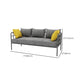 Contemporary Metal Square Arm Sofa Fabric Cushions Sofa for Living Room Clearhalo 'furn' 'furn_sofas' 'Furniture' 'Living Room Furniture' 'Sofa' 'sofas' 6189359