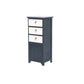 Industrial Distressed Finish Accent Cabinet with Drawers and Door Blue 3 Clearhalo 'Cabinets & Chests' 'cabinets_chests' 'furn' 'furn_cabinets_chests' 'Furniture' 'Living Room Furniture' 6189363