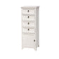 Industrial Distressed Finish Accent Cabinet with Drawers and Door White 4 Clearhalo 'Cabinets & Chests' 'cabinets_chests' 'furn' 'furn_cabinets_chests' 'Furniture' 'Living Room Furniture' 6189376