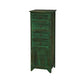 Industrial Distressed Finish Accent Cabinet with Drawers and Door Green 4 Clearhalo 'Cabinets & Chests' 'cabinets_chests' 'furn' 'furn_cabinets_chests' 'Furniture' 'Living Room Furniture' 6189382