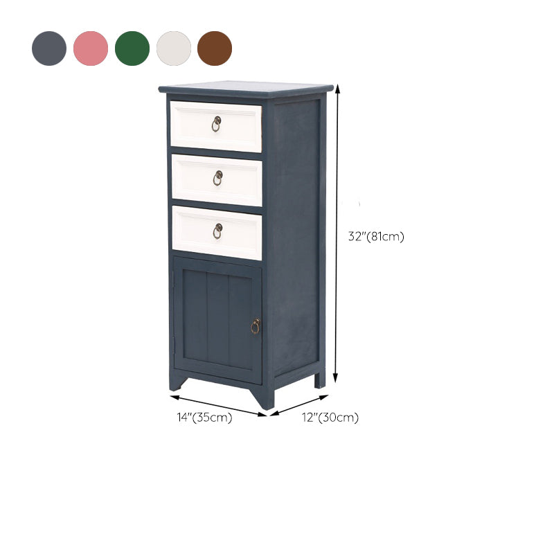 Industrial Distressed Finish Accent Cabinet with Drawers and Door Clearhalo 'Cabinets & Chests' 'cabinets_chests' 'furn' 'furn_cabinets_chests' 'Furniture' 'Living Room Furniture' 6189388