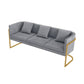 Tuxedo Arm Tight Back Sofa Contemporary Fabric Standard Settee