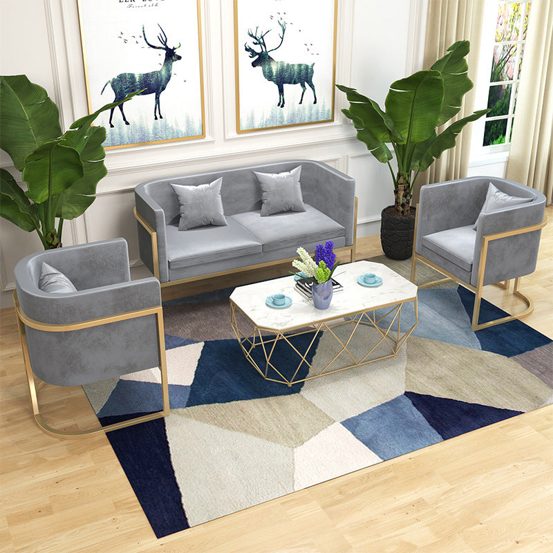 Tuxedo Arm Tight Back Sofa Contemporary Fabric Standard Settee