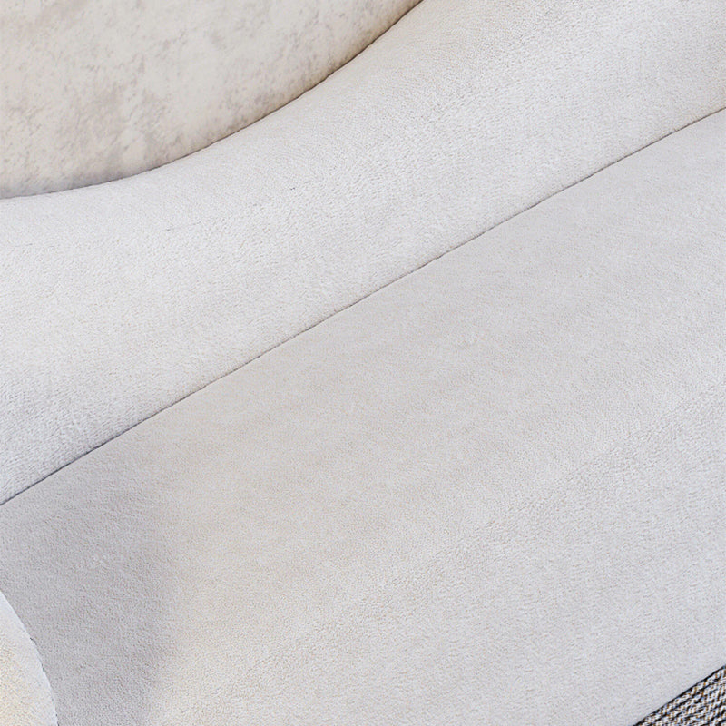 Sofá estándar de la tela de tela de tela de camello contemporánea