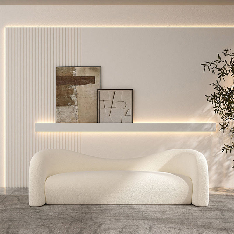 Sofá estándar de la tela de tela de tela de camello contemporánea