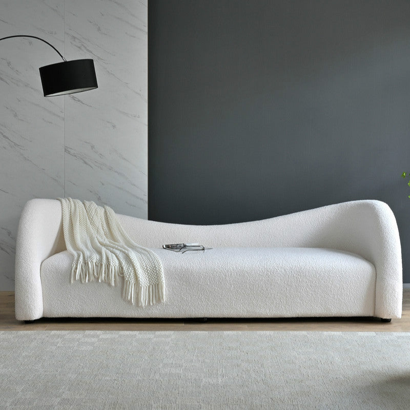 Sofá estándar de la tela de tela de tela de camello contemporánea